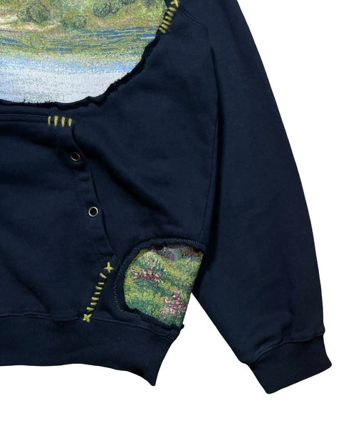 Green Landscape Zip Up Hoodie